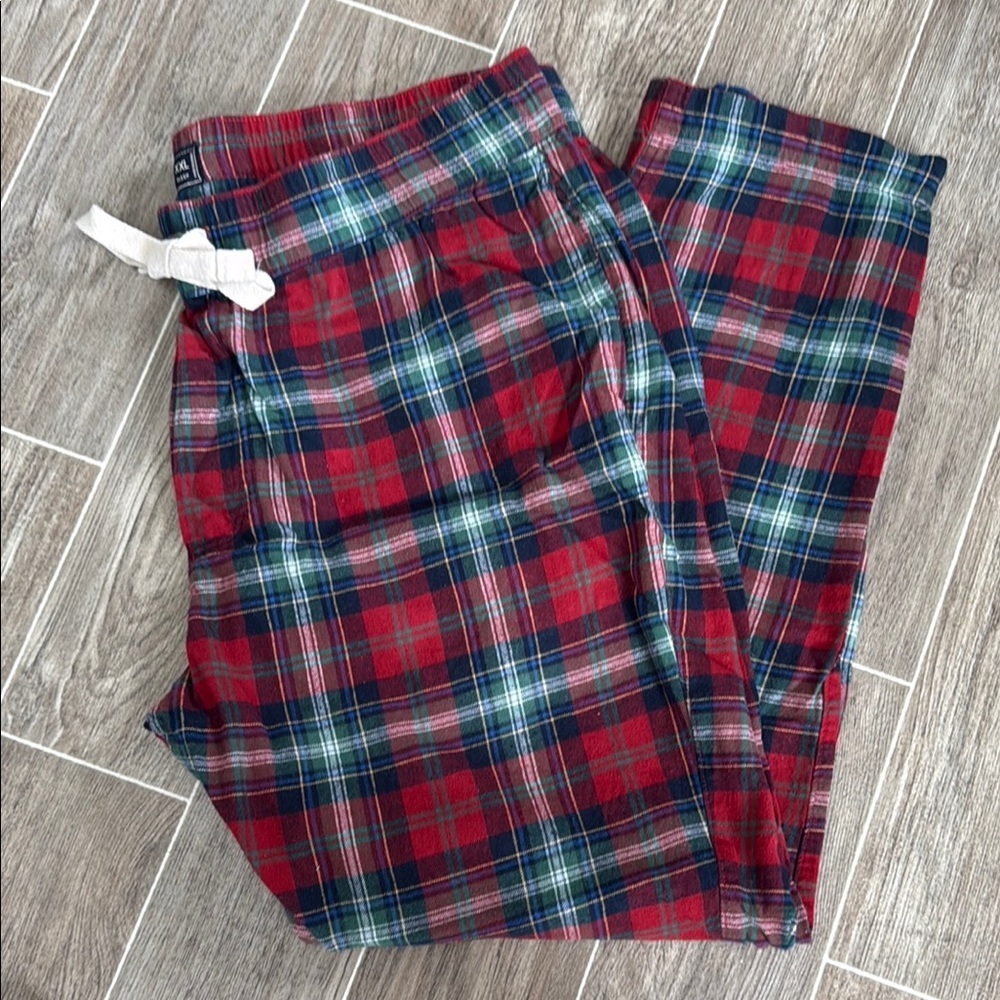 Plaid Lounge/ Sleep Pants in Red and Green